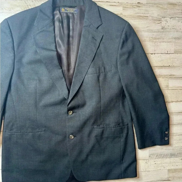 BROOKS BROTHERS 100% Wool Blazer Sz 45 - Picture 3 of 16